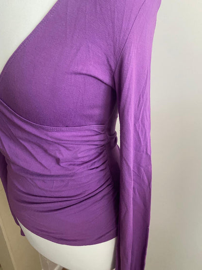 Purple long sleeve top