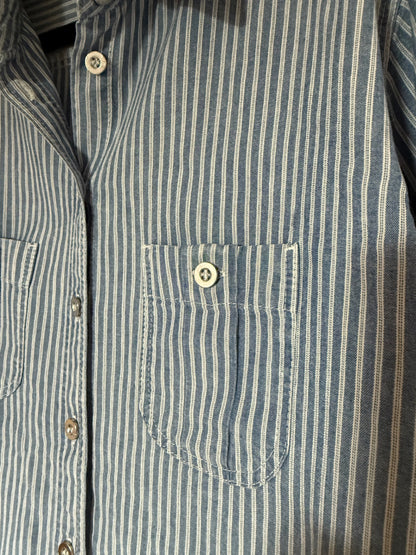 Preloved blue stripe shirt size 12 