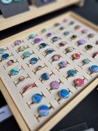 Zero waste mystery adjustable ring