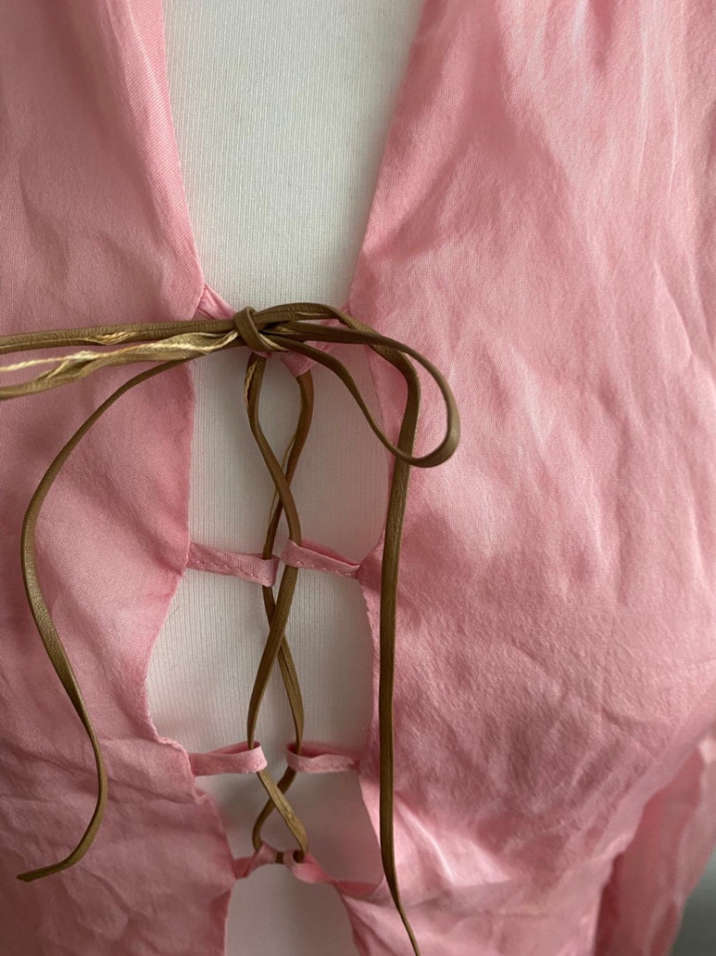 Pink sheer blouse 