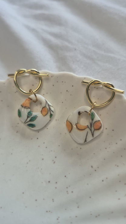 Lemon Knot Earrings