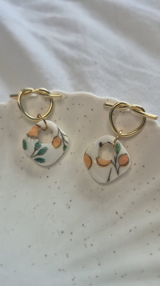Lemon Knot Earrings