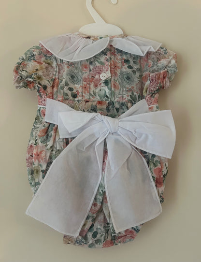 0-3m Dandelion Floral Romper 