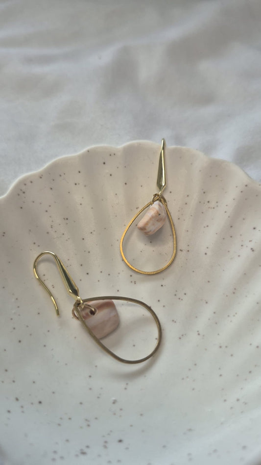 Teardrop Stone earrings