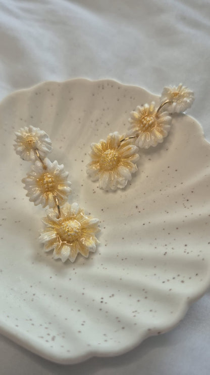 3-tier Daisy earrings