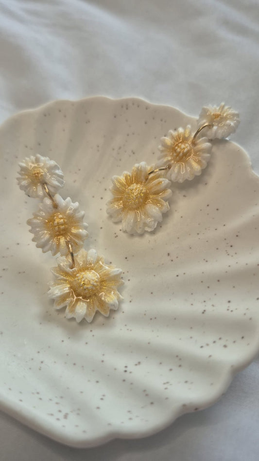 3-tier Daisy earrings