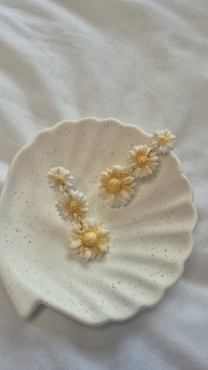 3-tier Daisy earrings
