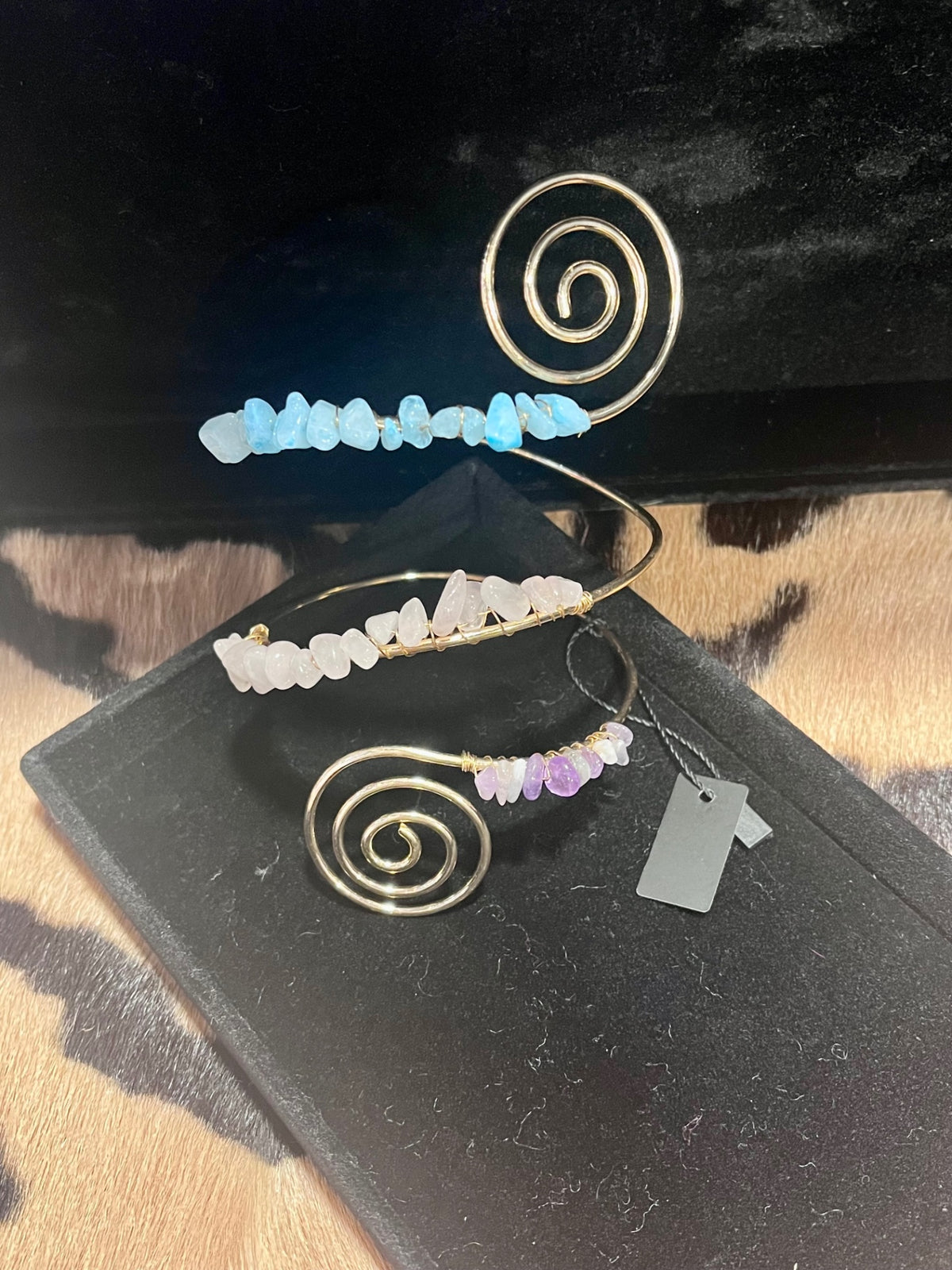 Gem Stone Gold Arm Cuff