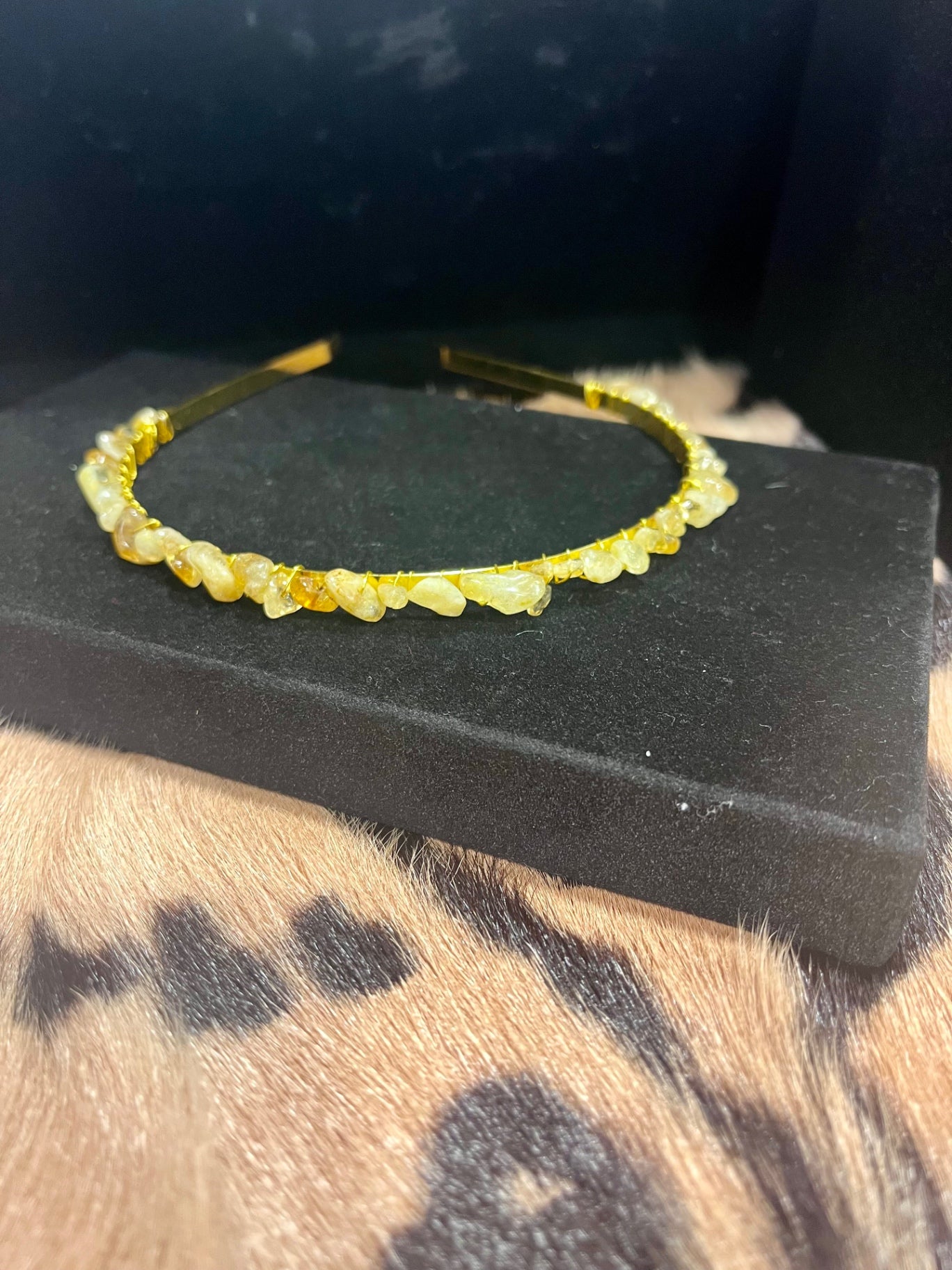 Citrine Gemstone Headband 
