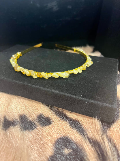 Citrine Gemstone Headband 