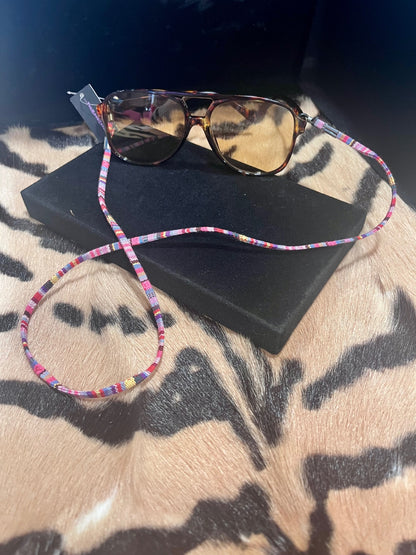Aztec Sunnies Strap Chain Pink