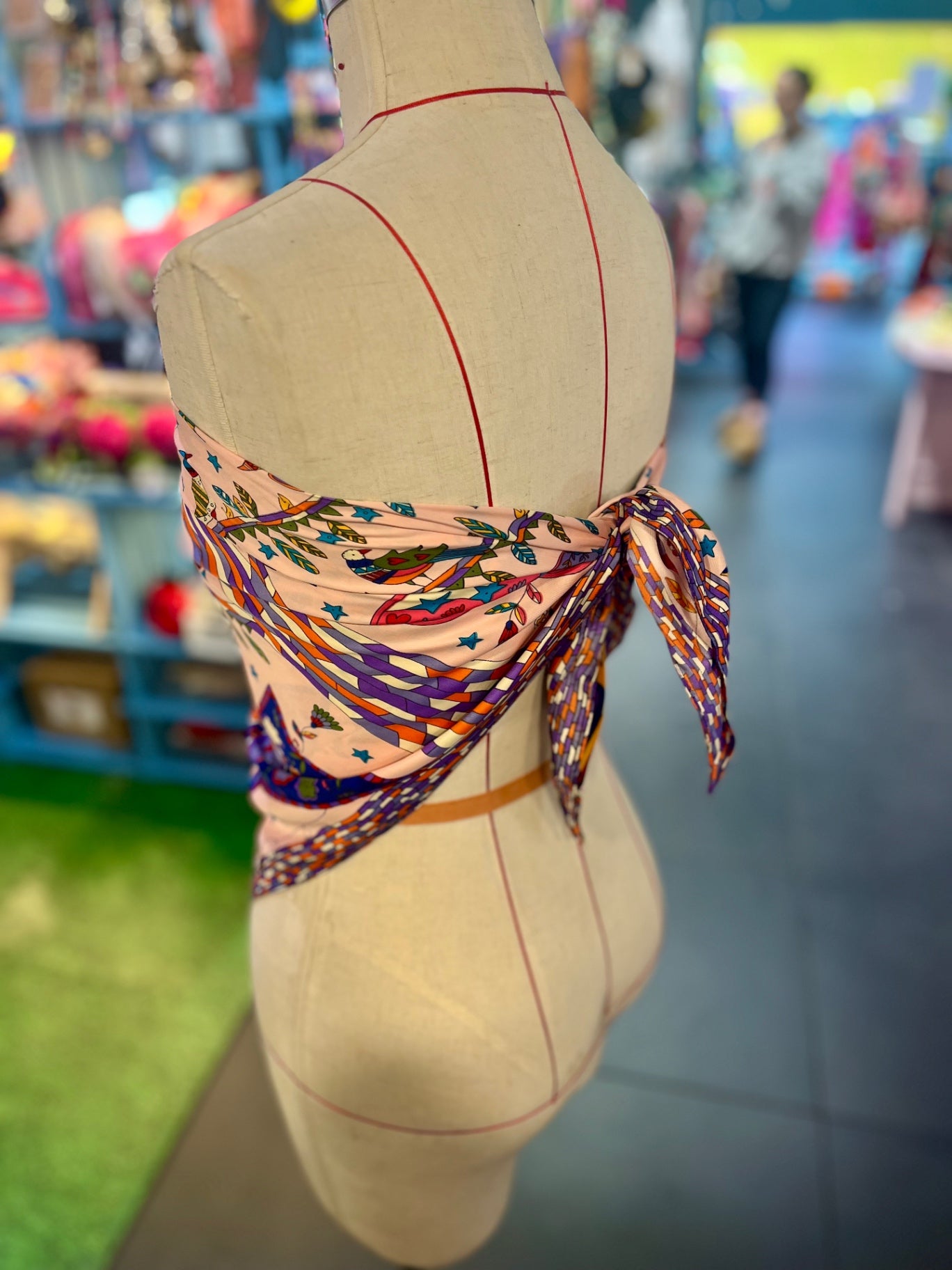 Pink Large Love Heart Scarf