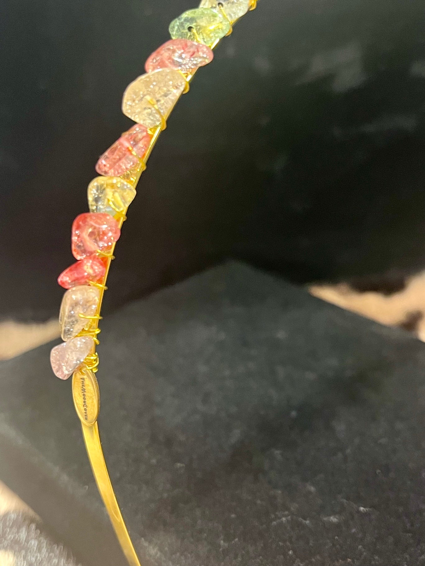 Aura Quartz Gem Stone Headband 