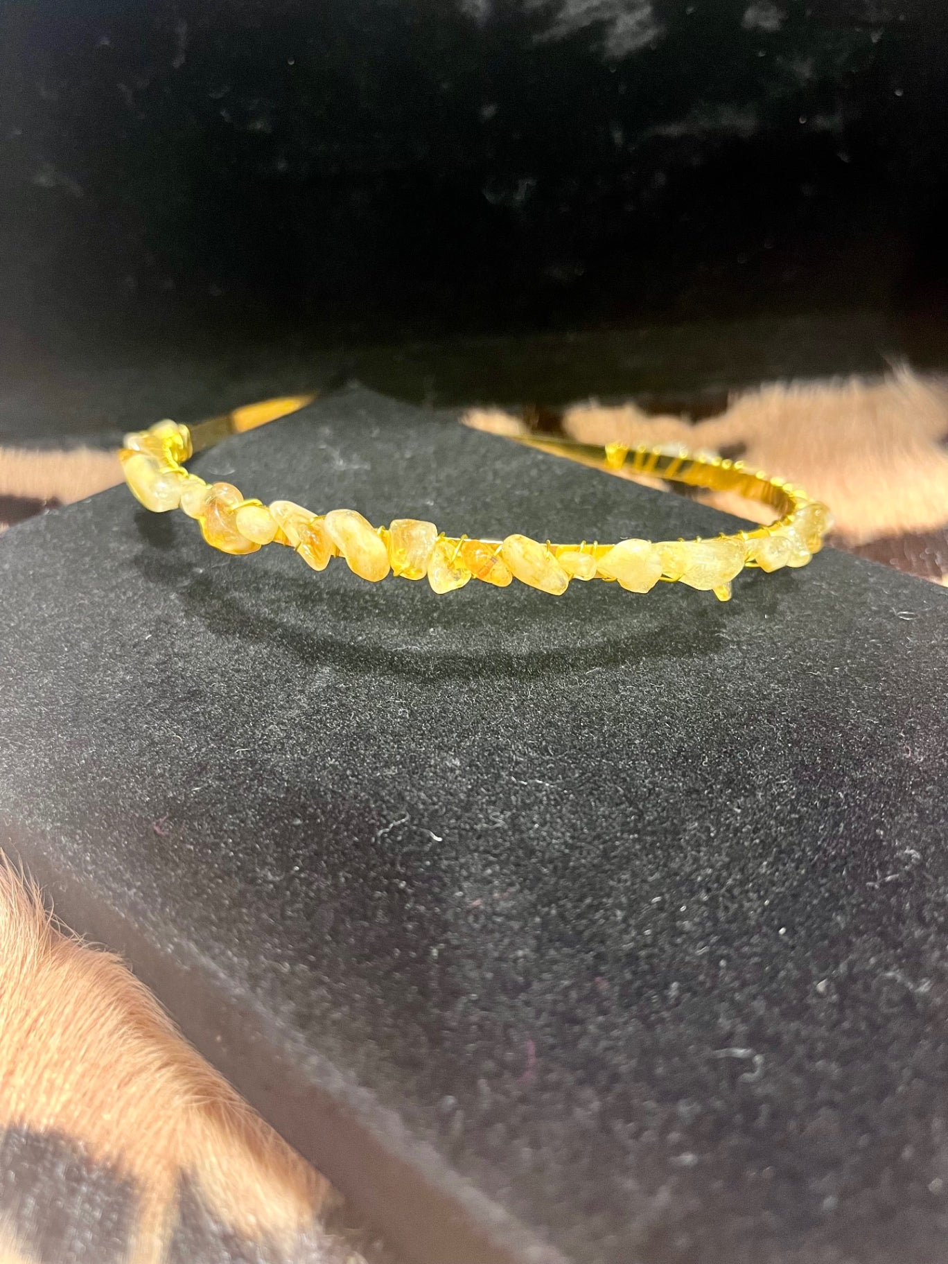 Citrine Gemstone Headband 