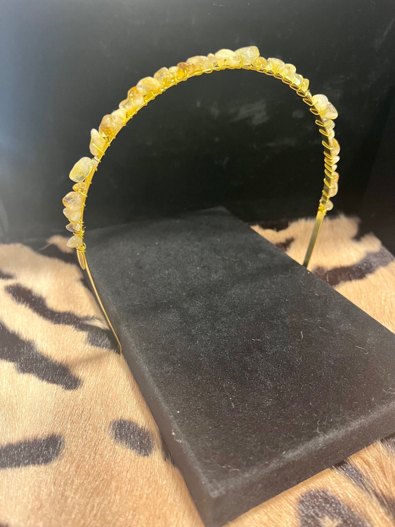Citrine Gemstone Headband 