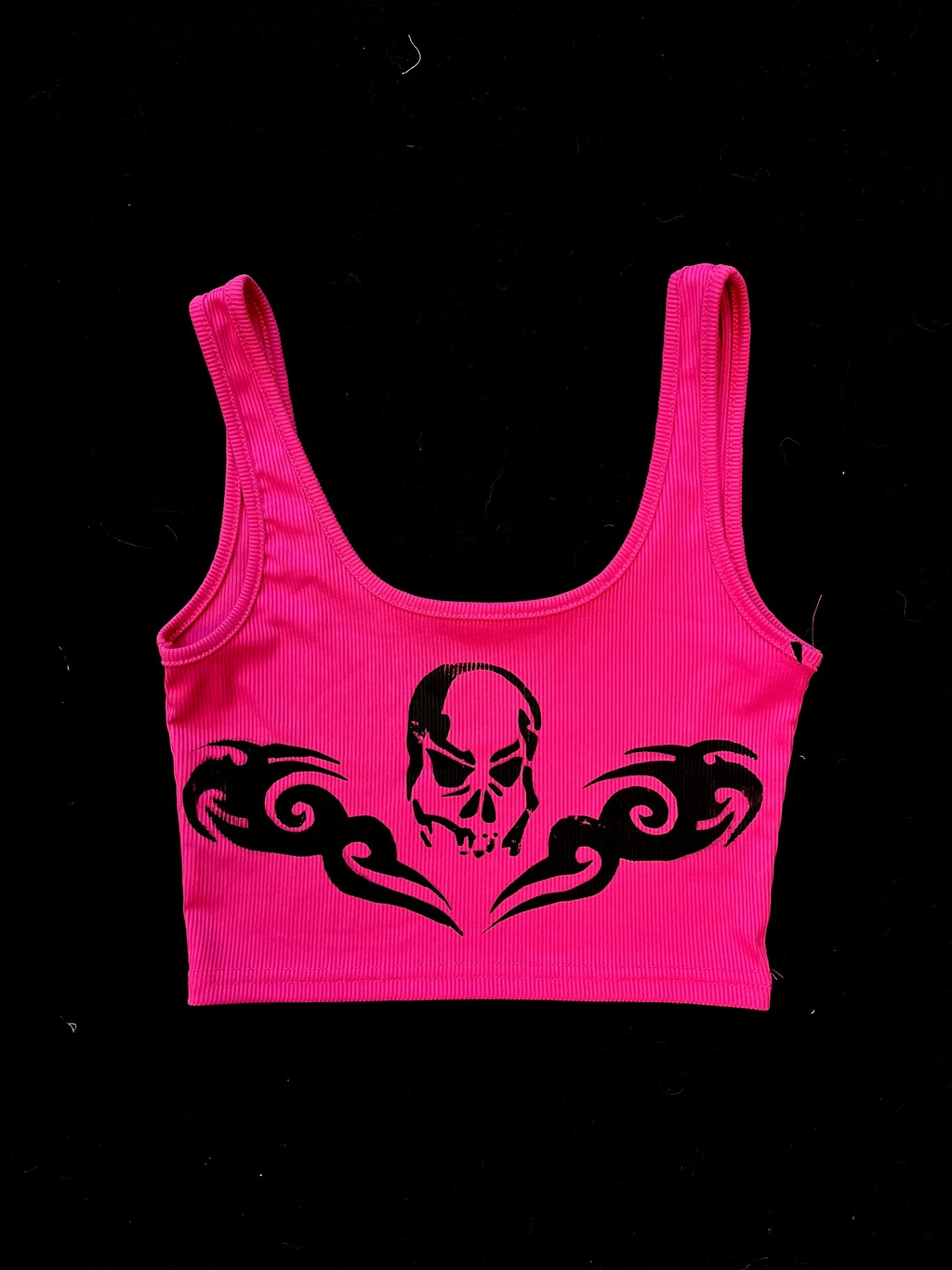 K4TURE hot pink tramp stamp crop top (size 6)