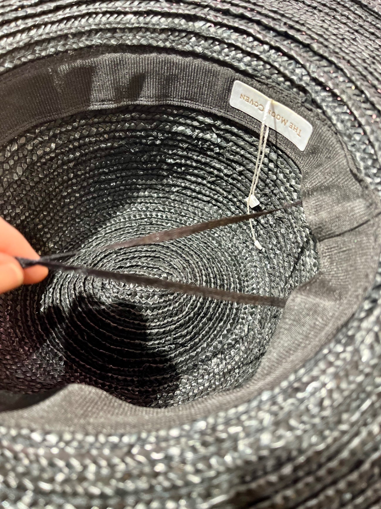Black Straw Fedora Sun Hat