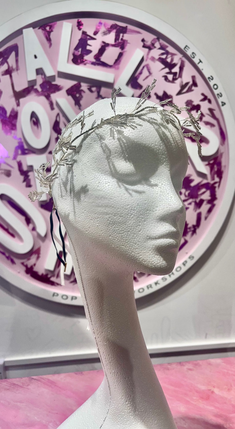 Silver Jewel Eden Garland Head Piece 
