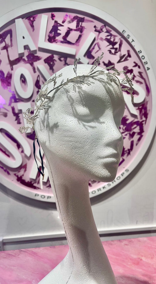 Silver Jewel Eden Garland Head Piece 