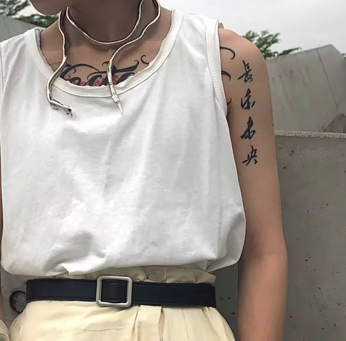 Bendable Silver Snake Body Jewellery