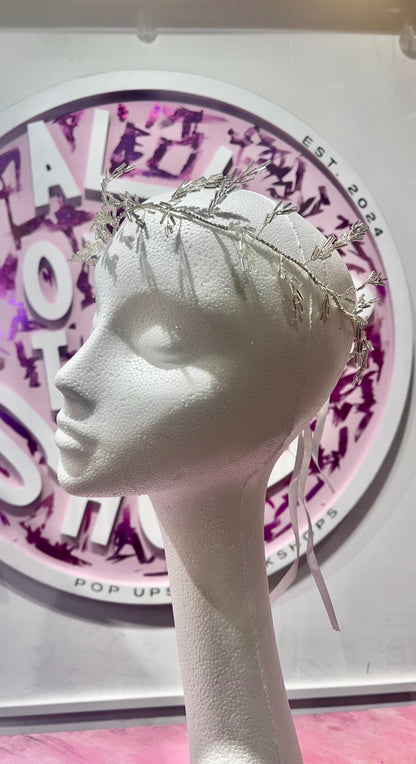 Silver Jewel Eden Garland Head Piece 