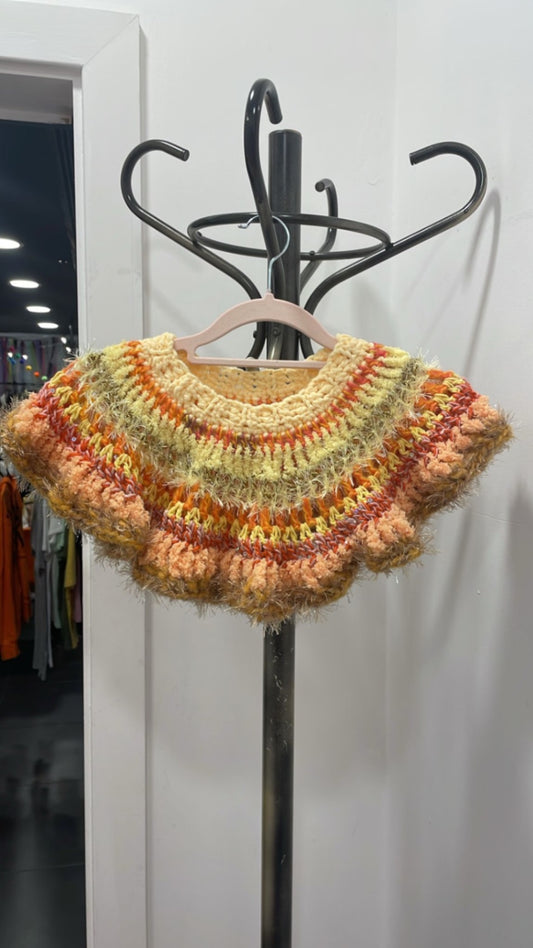 Yellow orange neckpiece