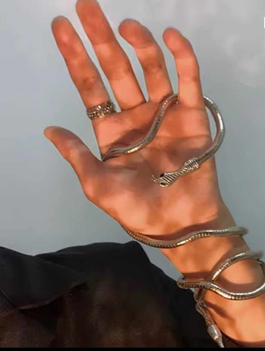 Bendable Silver Snake Body Jewellery