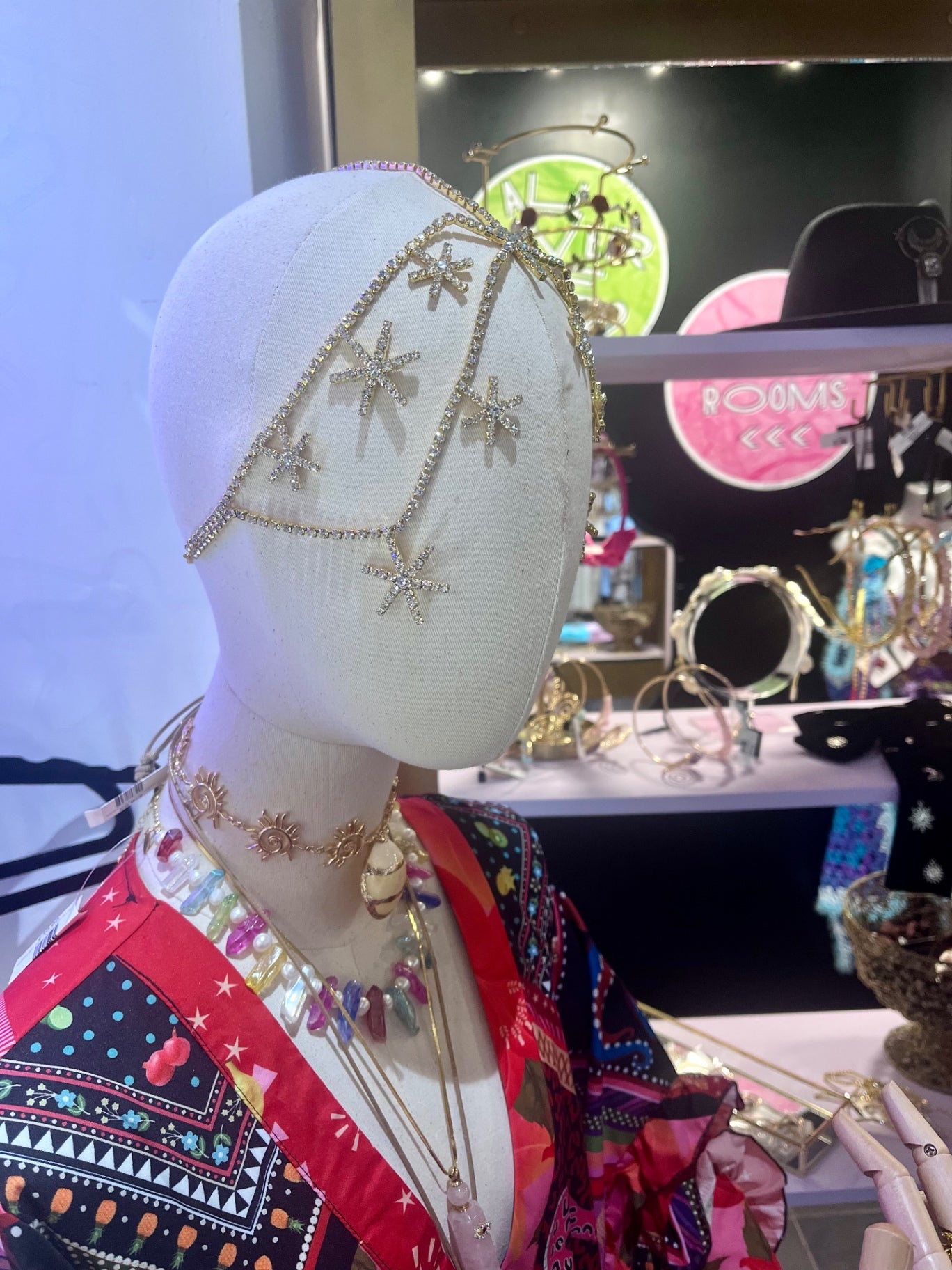 Gold Starry Night Adjustable Head Piece