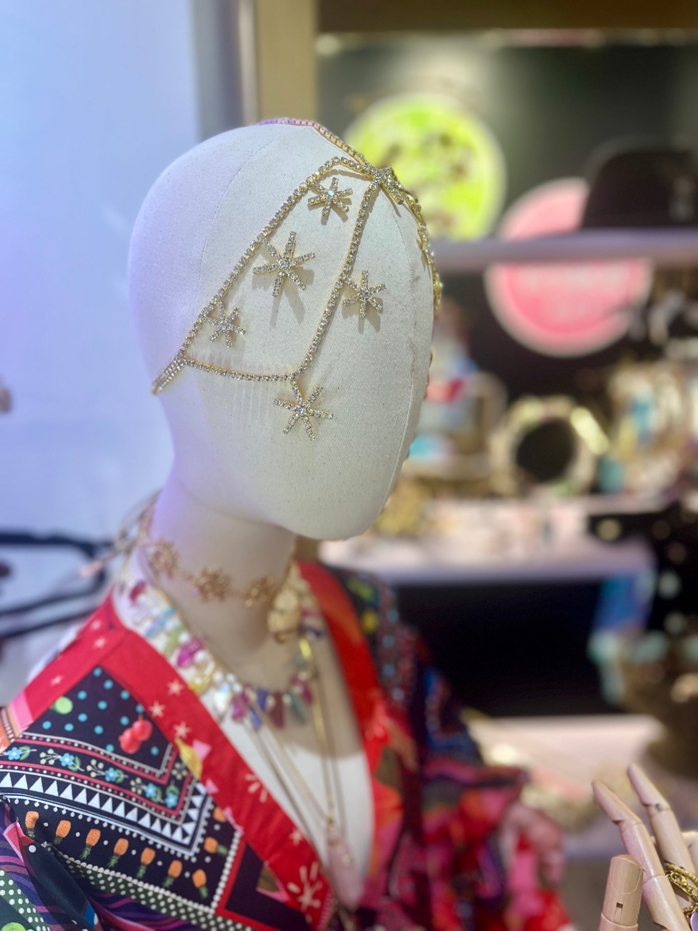 Gold Starry Night Adjustable Head Piece