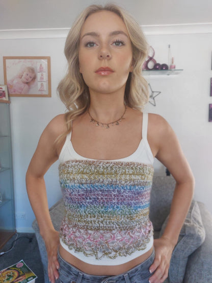 Green and Purple Corset Small