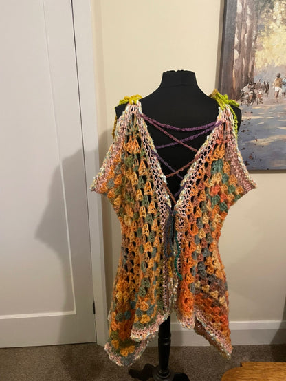 Peach multicoloured Dress