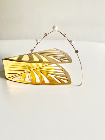Purity Pearl Gold Headband