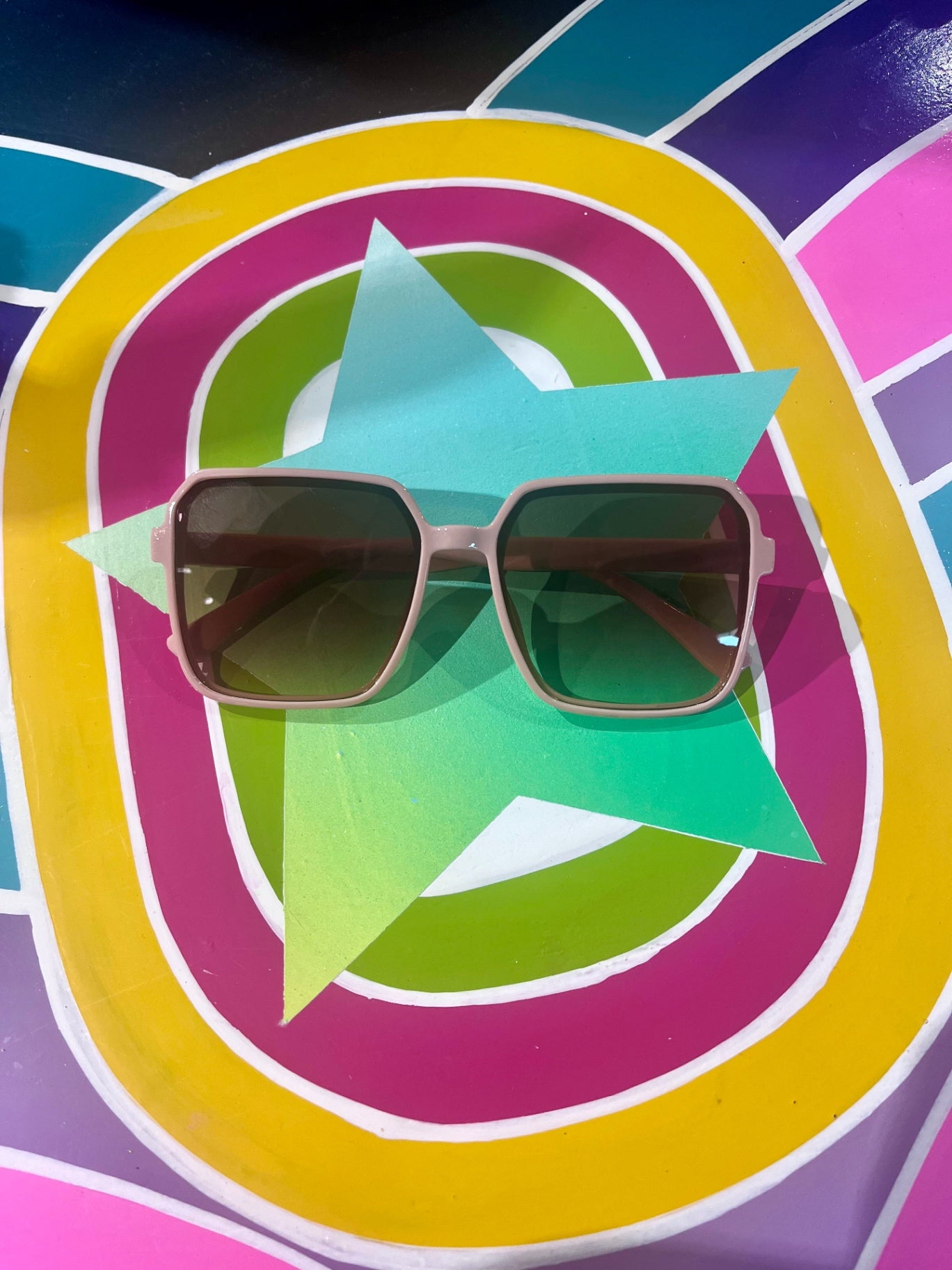 Tan 60s Shirley Sunnies