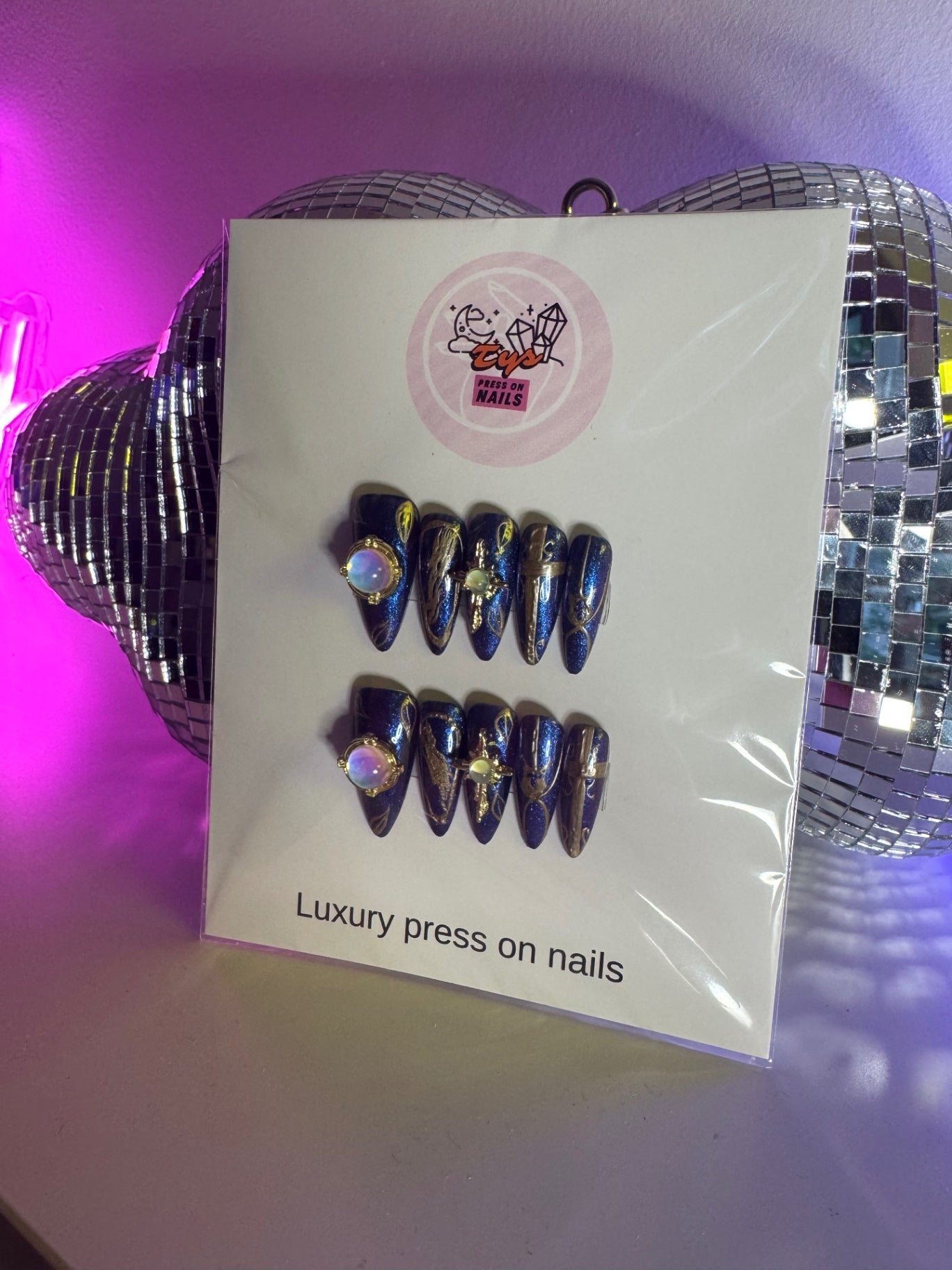 Globe gold celestial navy