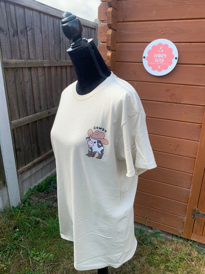 cowdy tshirt size medium 