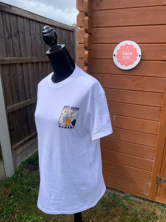 cats over humans t-shirt size medium 