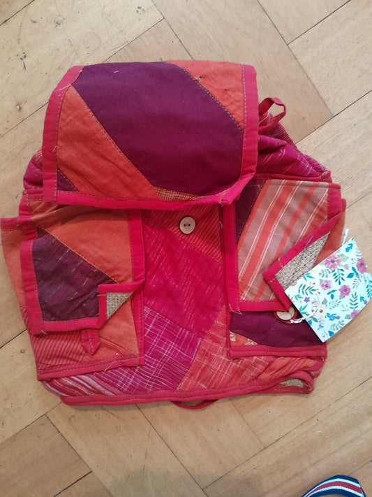 Red backpack