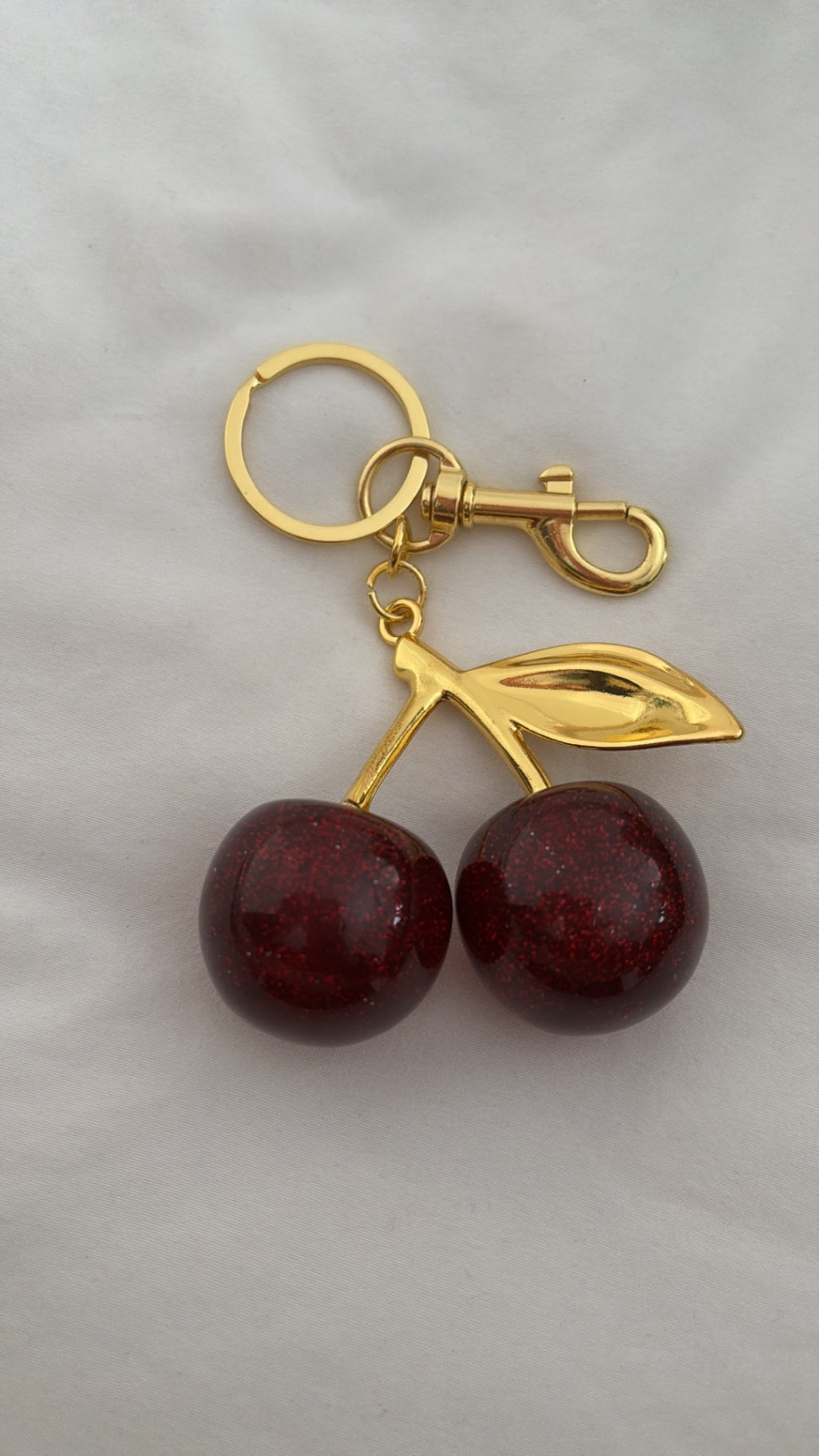 Cherry pop key/bag charm
