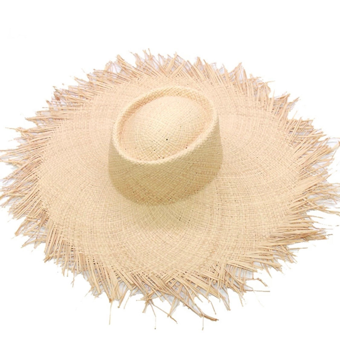 Sun Siren Frayed Straw Hat