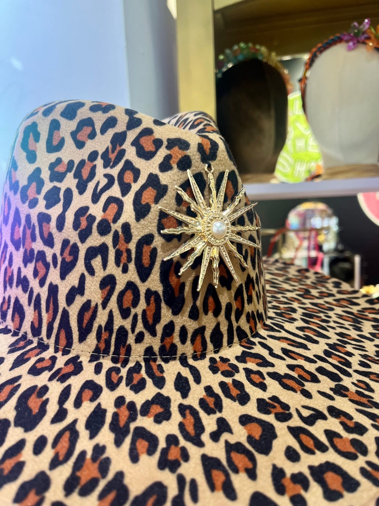 Solar Flare Leopard Fedora