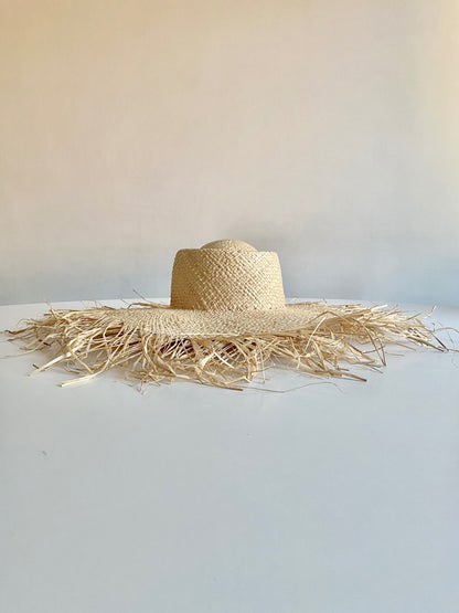 Sun Siren Frayed Straw Hat