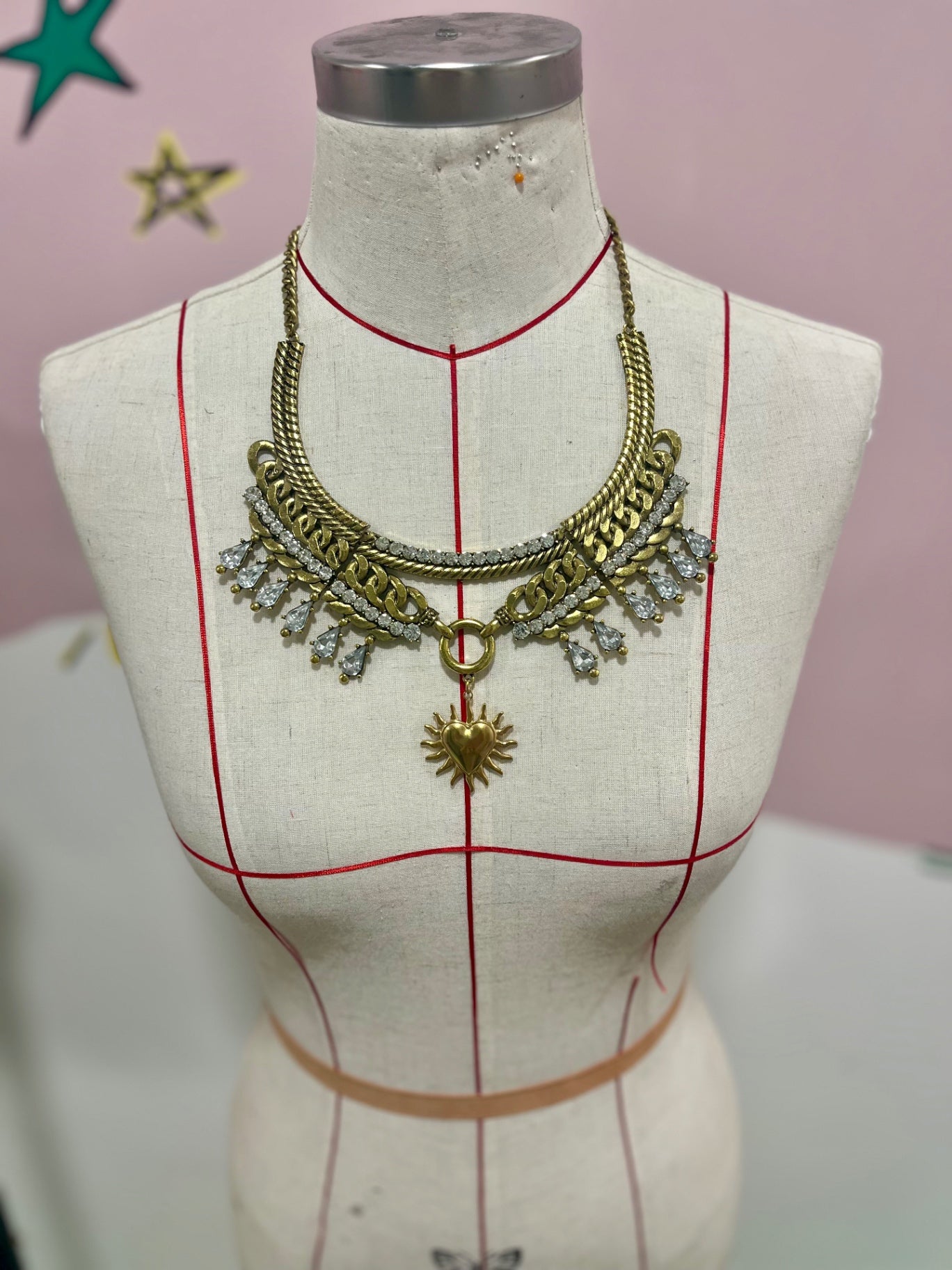 Sacred Blaze Statement Necklace Gold