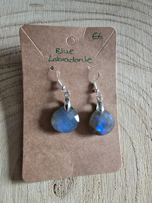 Blue labradorite earrings 