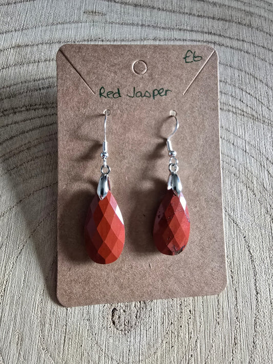 Red jasper earrings 