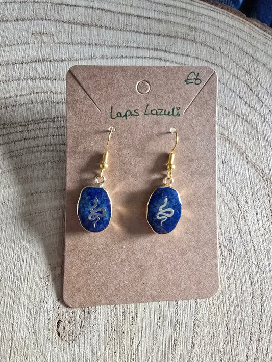 Lapis lazuli earrings 