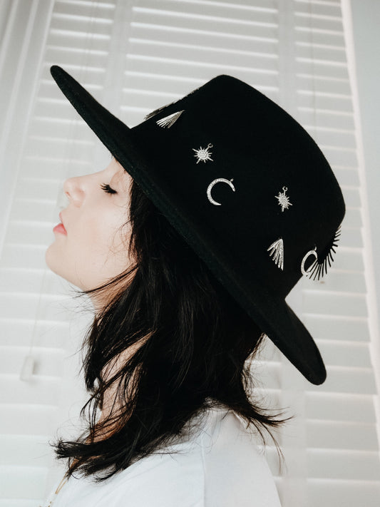 	The Astral Authority Hat Silver Black