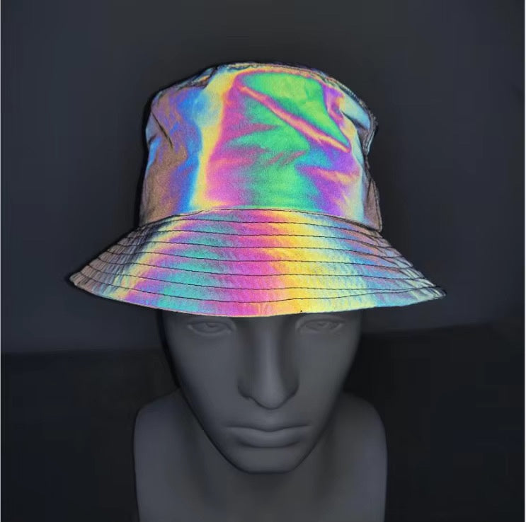 Plain reflective bucket hat 