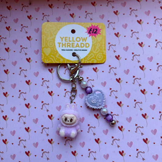Purple Bubu Keychain