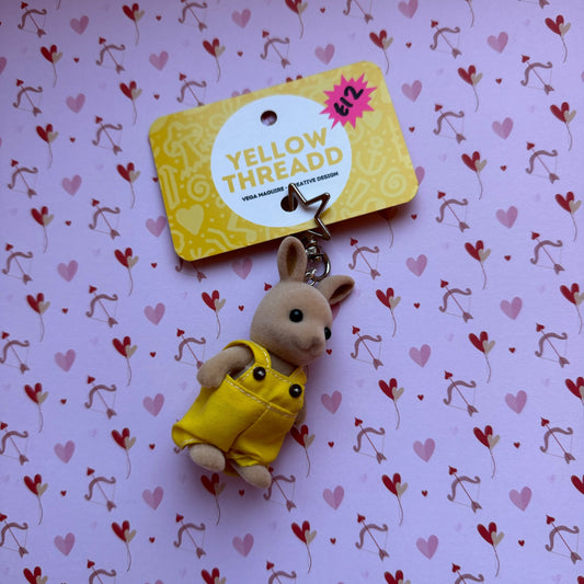 Dungaree kangaroo keychain 