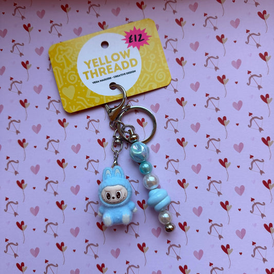 Blue Bubu Keychain